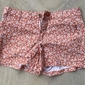 a.n.a Orange Floral shorts